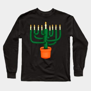 Cacti Hanukkah Long Sleeve T-Shirt